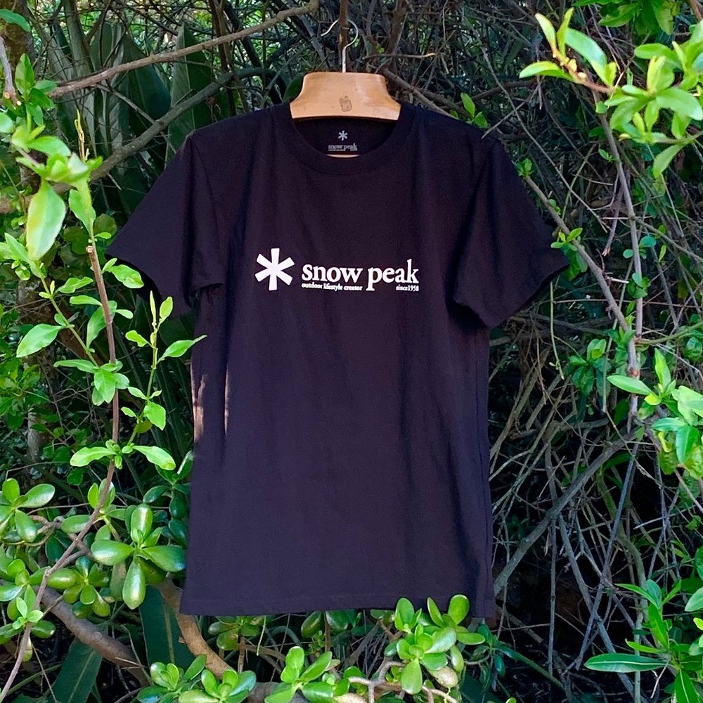 Snow Peak 60th anniversary black logo t-shirt